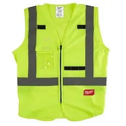 Affordable Milwaukee 48-73-5062 High Visibility Yellow Safety Vest - L/XL (CSA)