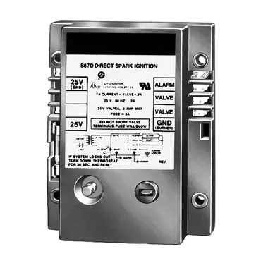 New Release Resideo S87J1034/U | Module S87J Direct Spark Ignition Control Natural Gas or Propane 21 Second Lockout Single Rod