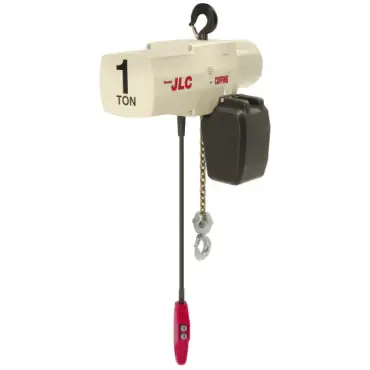 Holiday Sale Columbus McKinnon 08241W Coffing JLC Electric Chain Hoist 1 Ton Capacity 20 ft Lift Height