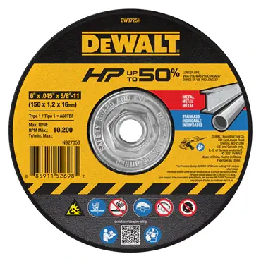 Best Choice DeWalt DW8725H Cut Off Wheel