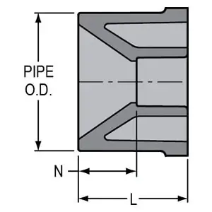 Exclusive Offer Spears 837-534C 6X5 CPVC Reducing Bushing Spigot x Socket SCH80