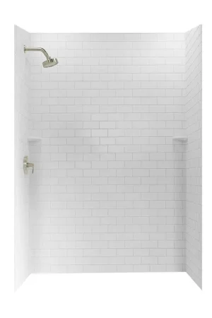 One Day Deal Swan Corporation STMK723662.010 72-1/2 x 62 in. Swanstone Shower Unit in White