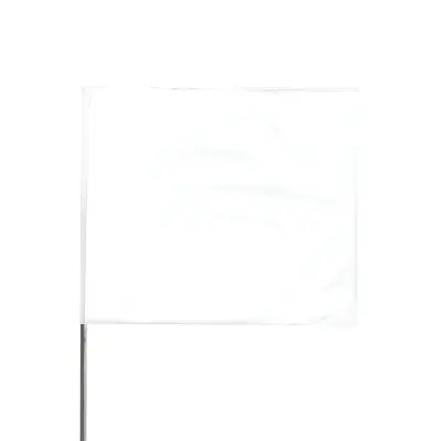 Factory Price Presco 2318W Stake Flags 2 x 3 White 100 per Pack