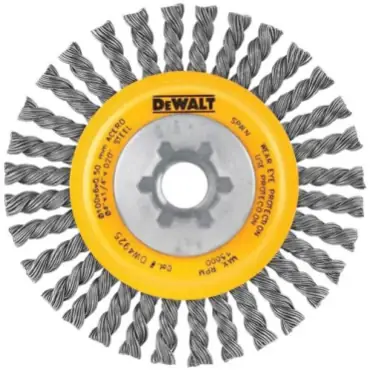 DeWalt DW4936 Extended Performance Wire Wheel 12000 RPM 6 in Final Sale