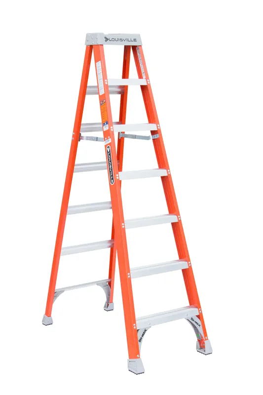 Louisville Ladder FS1507 7ft Fiberglass Step Ladder 300 lb Load Capacity Hot Picks