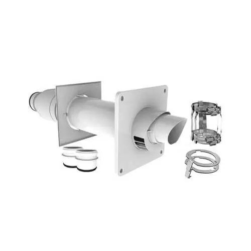Get Yours DuraVent 3PPS-HKC 3 x 5 PolyPro Horizontal Termination Kit w/ Locking Clamps