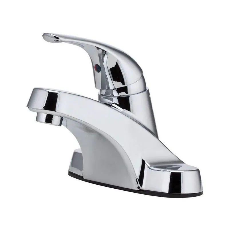 Pfister LJ142-800C Pfirst Series Single Handle Centerset Bathroom Sink Faucet in Polished Chrome Crafted