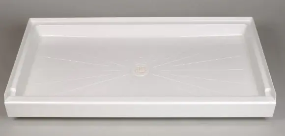 Must Have Mustee 3260M - Durabase Center Drain Shower Base 32 in x 60 in x 5-1/2 in White