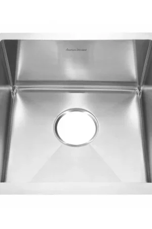 American Standard 18SB.8171700.075 Pekoe 17 x 17 Stainless Steel Undermount Single Bowl Kitchen Sink Genuine