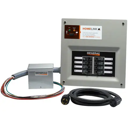 Limited Offer Generac 6854 Manual Transfer Switch Kit 30 A (10 Circuits)