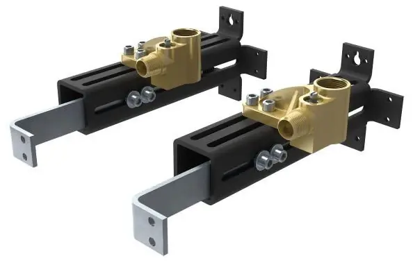 Moen TS50200 Mounting System 1/2 in Double Riser Floor Mount Tub Filler Clearance