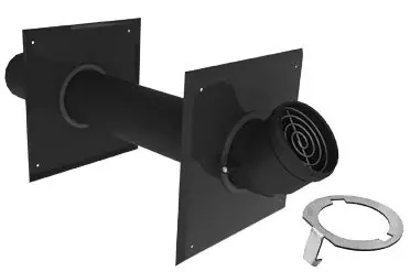Weekend Sale DuraVent 3PPS-HSTC 3 Single Horizontal Black Termination Metal w/ LB2