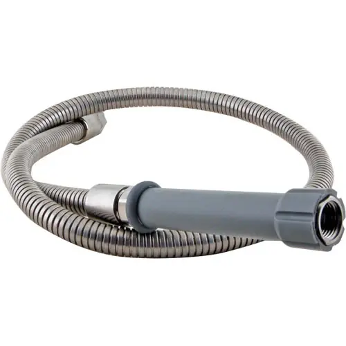 Best Price T&S Brass B-0048-H Hose, 48 Flexible Stainless Steel (Gray Handle)
