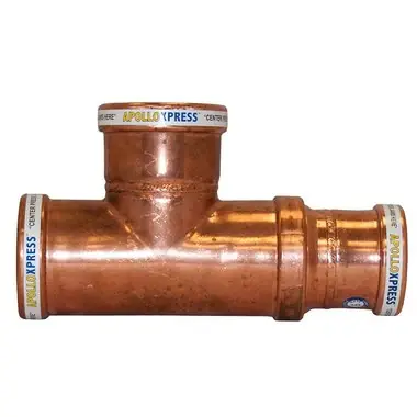 Apollo 10017771 Reducing Tee Large Diameter 3 x 1 Inch Copper Press Brand New