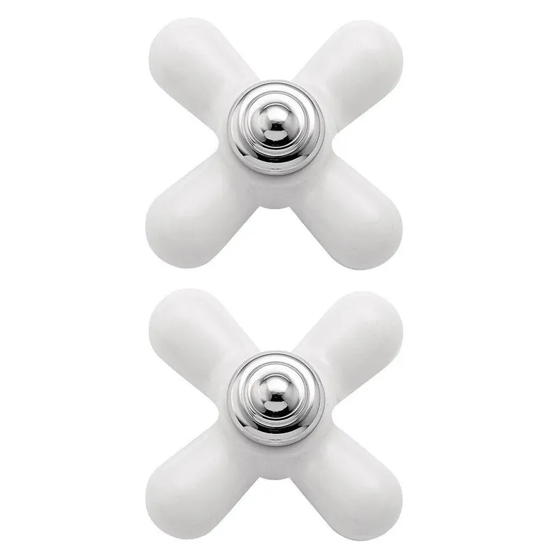 Best Choice Moen 97434 Monticello Handle Kit in Porcelain with Chrome