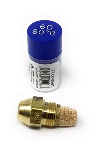 Delavan 6080B Nozzle Oil 0.60GPH 80DEG Solid Cone B Blue Brass Fan Favorite