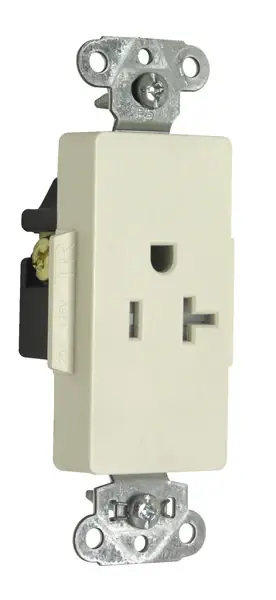 Authentic Pass & Seymour TR26361I Deco Rec Sgl Tamper Re 20A 125V