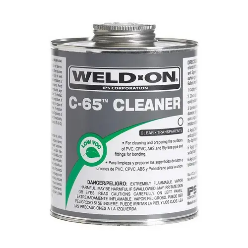 Time-Limited IPS Corporation 10202 Weld-On C-65 Pipe Cleaner, 1 pt Can, Clear