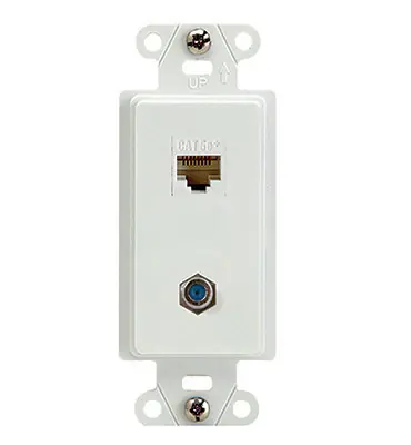 Best Price Legrand WP3215WHV1 OnQ WP3215WHV1 2PT DECO W/ 1 F-CONN