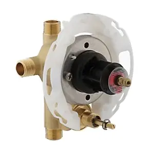 Kohler K-11748-K Rite-Temp Brass Pressure-Balancing Valve with Push-Button Diverter 1/2 in NPT Must Have
