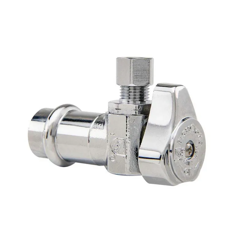 Certified BrassCraft G2CP09XC1 1/2 x 1/4 in. Press x Compression Angle Supply Stop Valve