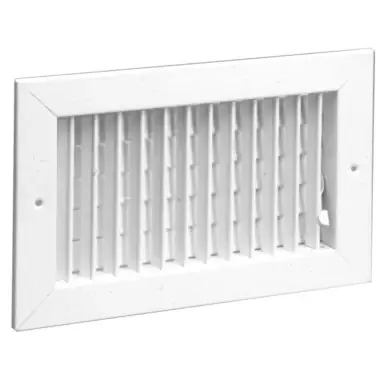 Hart & Cooley 821-24X6W Register 821 Adjustable Face Bar Vertical White 24 x 6 Inch Steel Limited Offer