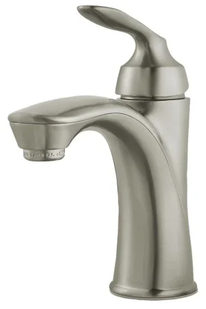 Seasonal Sale Pfister LG42CB1K Avalon Single Handle Monoblock Bathroom Sink Faucet in Brushed Nickel