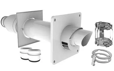 Latest DuraVent 2PPS-HKC 2 x 4 PolyPro Horizontal Termination Kit w/ LB2