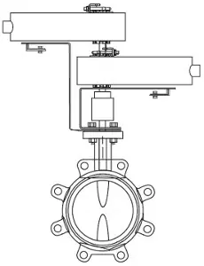 Latest Schneider Electric VFF-6220-556D-L-13 butterfly valve assembly