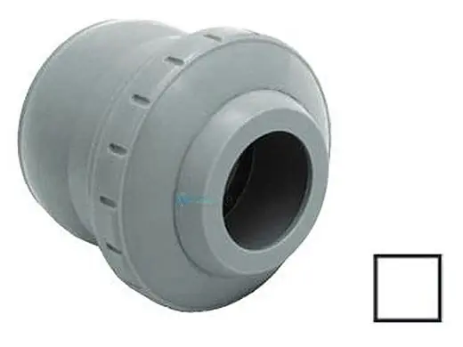 Best Choice AquaStar 6101 Three Piece Directional Eyeball Fitting | 2 Knock-in | with 1 Orifice | White | 6101
