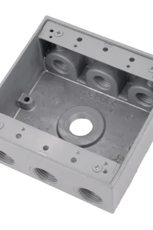 ABB 2IH7-1 RED 2G RT BOX W/7 1/2 HUBS Flash Sale