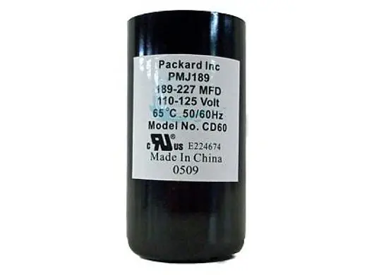 US Seal BC-189 Capacitor 189/227 MFD 125 Volt Limited Offer