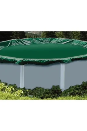 Grab Now Swimline RIG12 Swimline RipStopper 12' Round Winter Cover, 4' Overlap, Green/Black | RIG12