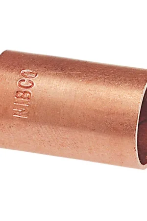 Authentic NIBCO 9020650 601 Coupling 2 in Nominal C End Style Wrot Copper Domestic