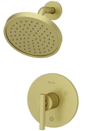 Fan Favorite Pfister LG89-7NCBG Contempra One Handle Single Function Shower Faucet in Brushed Gold (Trim Only)
