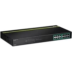 TRENDnet TPE-TG160G 16-Port Gigabit PoE+ Switch, 246W, 32Gbps Price Cut