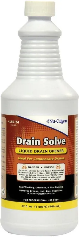 Nu-Calgon 4165-24 Drain Solve 1 qt Drain Cleaner Last Chance