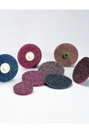 Shop Now Standard Abrasives 7000046868 Quick-Change Surface Conditioning Disc, 2 in Diameter Disc, Medium Grade, Aluminum Oxide Abrasive, Type TR Attachment