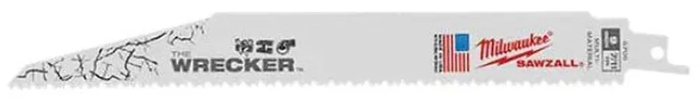Milwaukee 48008706 The Wrecker Multi-Material SAWZALL Blade 9 in 7/11TPI 25PK New Arrival