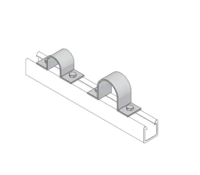 Genuine POWER-STRUT PS200-10 Power-Strut 1-5/8 x 1-5/8 in. x 10 ft. 12 Gauge Steel Solid Channel