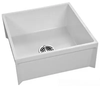Don't Miss Out Fiat MSB2424100 Molded Stone Mop Service Basin White