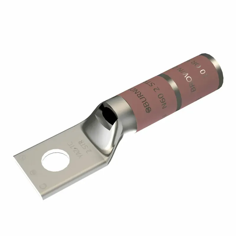 BURNDY YAZ2CTC38 2 AWG CU, One Hole, 3/8 Stud Size, Long Barrel, Inspection Window Special Discount