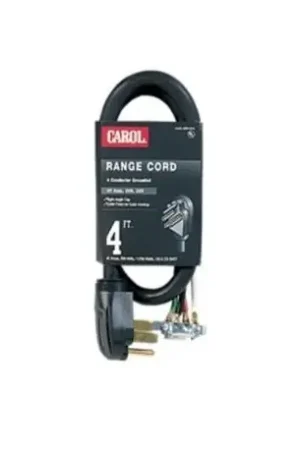 Weekend Sale Cord 01004.63.01 Dryer Cord 4 Wire 10/4 AWG 4 Ft NEMA 14-30P Plug 250 Volt