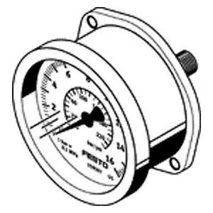 Festo 159596 Pressure Gauge Measuring Gauge Pressure AWG 0 to 16 bar Range Best Price