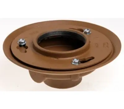 Save Now JAY R. SMITH 2005LXH04BA-P050 4 in. No-Hub Cast Iron Floor Drain with Nickel Bronze Strainer Head