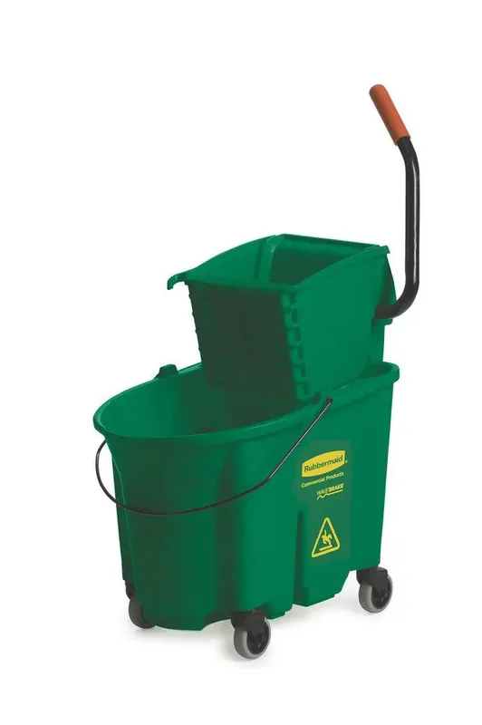 Limited Time Rubbermaid FG758888GRN WaveBrake Combo Side Press Bucket 35 QT.