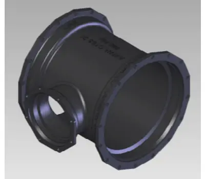 SIGMA DMT44 4 in. Cement Lining with Seal Coated Ductile Iron Compact Mechanical Joint Tee Top Pick